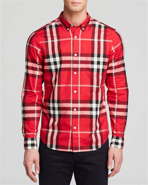 cheap burberry button down shirt|burberry check button up shirt.